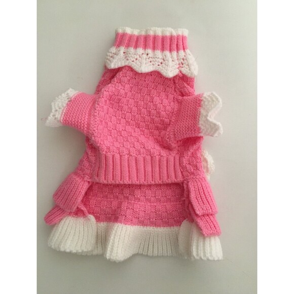 Joytale Pretty Pink Sweater for Small Pet Dog Size 2 Neck 9" Chest 13 " Animals - Picture 5 of 5